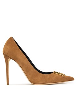 Szpilki Elisabetta Franchi SA59L61E2 Brązowy ze sklepu eobuwie.pl w kategorii Czółenka - zdjęcie 189281291