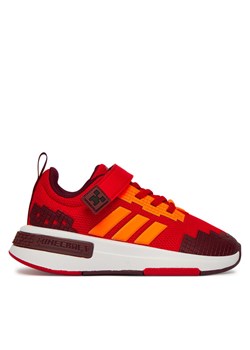 Sneakersy adidas Minecraft Pro JR4548 Czerwony ze sklepu eobuwie.pl w kategorii Buty sportowe dziecięce - zdjęcie 189281342