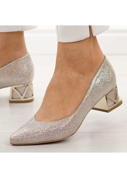 Multi s95 skórzane Polskie czółenka damskie na obcasie Prestige 2230/o ze sklepu suzana.pl w kategorii Czółenka - zdjęcie 189283082