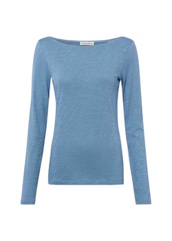 Marc O'Polo Damska koszulka z długim rękawem Kobiety Bawełna (100%) niebieski jednolity ze sklepu vangraaf w kategorii Bluzki damskie - zdjęcie 189283242
