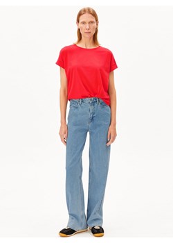 ARMEDANGELS Koszulka damska - Idaara Kobiety Bawełna (100%) czerwony jednolity ze sklepu vangraaf w kategorii Bluzki damskie - zdjęcie 189283283