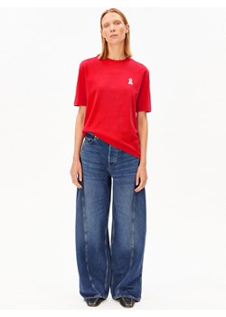 ARMEDANGELS Koszulka damska - Iconic A Tarjaa Kobiety Bawełna (100%) czerwony jednolity ze sklepu vangraaf w kategorii Bluzki damskie - zdjęcie 189283291