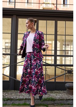 Spódnica w kwiaty granatowa ze sklepu Moodo.pl w kategorii Spódnice - zdjęcie 189283481