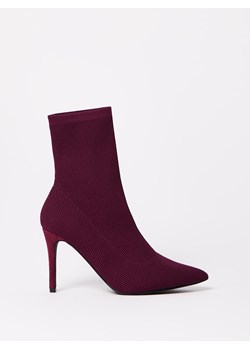 Mohito - Bordowe botki na szpilce - kasztanowy ze sklepu Mohito w kategorii Botki - zdjęcie 189285603