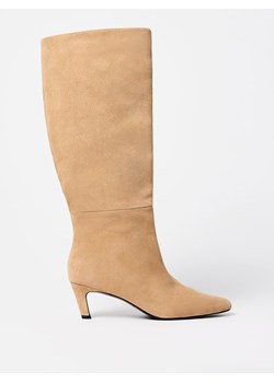 Mohito - Kozaki na obcasie - beżowy ze sklepu Mohito w kategorii Kozaki damskie - zdjęcie 189285703