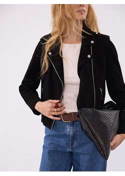 Mohito - Skórzana ramoneska - czarny ze sklepu Mohito w kategorii Kurtki damskie - zdjęcie 189285964