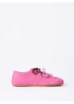 Mohito - Skórzane sneakersy - różowy ze sklepu Mohito w kategorii Buty sportowe damskie - zdjęcie 189286264