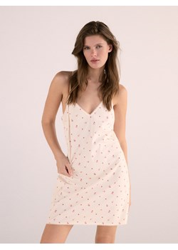 Reserved - Wzorzysta koszula nocna - kremowy ze sklepu Reserved w kategorii Koszule nocne - zdjęcie 189286420