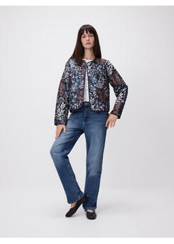 Reserved - Wzorzysta kurtka - granatowy ze sklepu Reserved w kategorii Kurtki damskie - zdjęcie 189286724