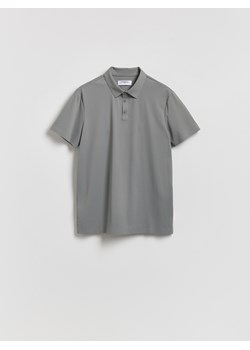 Reserved - Koszulka polo slim - jasnoszary ze sklepu Reserved w kategorii T-shirty męskie - zdjęcie 189286811