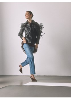 Reserved - Jeansy straight fit - niebieski ze sklepu Reserved w kategorii Jeansy damskie - zdjęcie 189286910