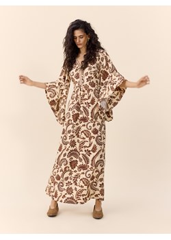 Reserved - Wzorzysta sukienka z wiskozą - wielobarwny ze sklepu Reserved w kategorii Sukienki - zdjęcie 189286983