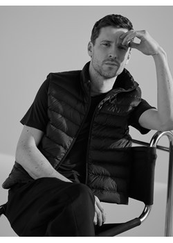 Reserved - Pikowana kamizelka z naturalnym puchem - czarny ze sklepu Reserved w kategorii Kamizelki męskie - zdjęcie 189287181