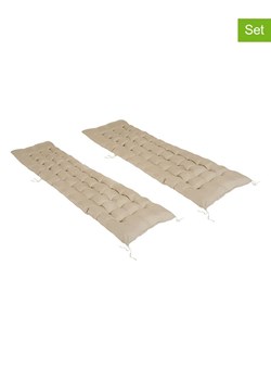 Inkazen Poduszki (2 szt.) w kolorze beżowym na leżaki - 180 x 52 cm ze sklepu Limango Polska w kategorii Poduszki dekoracyjne - zdjęcie 189289811