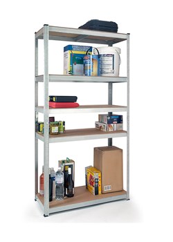 Inkazen Regał w kolorze jasnobrązowo-szarym - 90 x 180 x 40 cm ze sklepu Limango Polska w kategorii Regały i witryny - zdjęcie 189289872