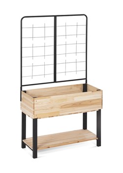 Inkazen Skrzynka w kolorze beżowo-czarnym na kwiaty - 80 x 138 x 35 cm ze sklepu Limango Polska w kategorii Doniczki i osłonki - zdjęcie 189290034