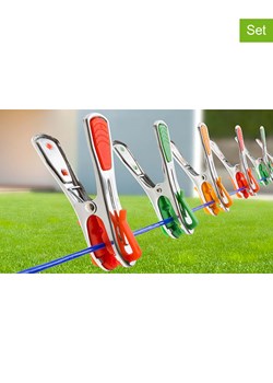 IDOMYA Essentials Klamerki (96 szt.) w kolorze pomarańczowo-zielono-czerwonym do prania ze sklepu Limango Polska w kategorii Akcesoria łazienkowe - zdjęcie 189290272