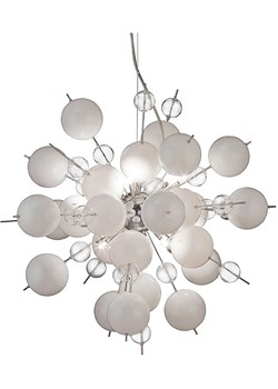 näve Lampa wisząca w kolorze srebrno-białym - Ø 65 cm ze sklepu Limango Polska w kategorii Oświetlenie - zdjęcie 189296564