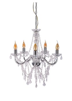 näve Lampa wisząca "Cecilia" w kolorze srebrnym - Ø 52 cm ze sklepu Limango Polska w kategorii Oświetlenie - zdjęcie 189297243