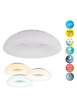 näve Lampa sufitowa LED "Karim" w kolorze białym - KEE E (A do G) ze sklepu Limango Polska w kategorii Oświetlenie - zdjęcie 189297311