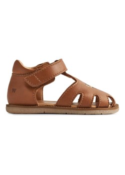 Wheat Skórzane półsandały "Lowe" w kolorze jasnobrązowym ze sklepu Limango Polska w kategorii Sandały dziecięce - zdjęcie 189298453