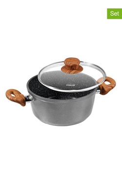 Stoneline 2-częściowy zestaw w kolorze szarym - 2,3 l ze sklepu Limango Polska w kategorii Garnki - zdjęcie 189301094