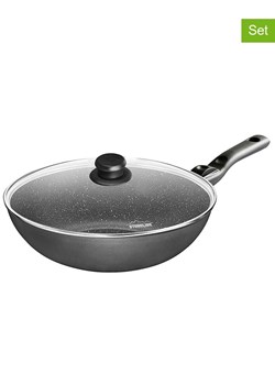 Stoneline 2-częściowy zestaw w kolorze szarym - Ø 30 cm ze sklepu Limango Polska w kategorii Garnki - zdjęcie 189301104