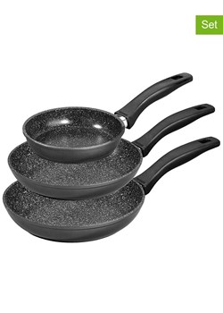 Stoneline Patelnie (3 szt.) w kolorze szarym ze sklepu Limango Polska w kategorii Garnki - zdjęcie 189301193