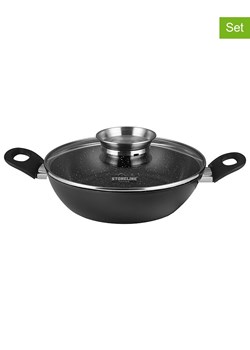Stoneline 2-częściowy zestaw "Ceramic" w kolorze szarym - Ø 28 cm ze sklepu Limango Polska w kategorii Garnki - zdjęcie 189301214