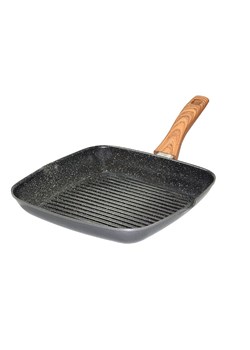 Stoneline Patelnia grillowa "Back to Nature" w kolorze czarnym - 28 x 28 cm ze sklepu Limango Polska w kategorii Garnki - zdjęcie 189301262