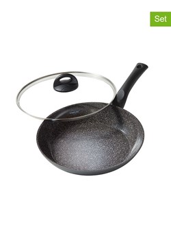 Stoneline 2-częściowy zestaw w kolorze szarym - Ø 24 cm ze sklepu Limango Polska w kategorii Garnki - zdjęcie 189301350