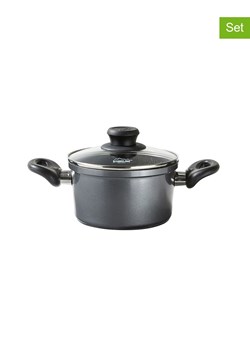 Stoneline 2-częściowy zestaw w kolorze szarym - 1,8 l ze sklepu Limango Polska w kategorii Garnki - zdjęcie 189301380
