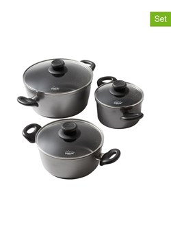 Stoneline 6-częściowy zestaw w kolorze szarym ze sklepu Limango Polska w kategorii Garnki - zdjęcie 189301402