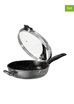 Stoneline 2-częściowy zestaw ''Future'' w kolorze szarym - Ø 28 cm ze sklepu Limango Polska w kategorii Garnki - zdjęcie 189301692