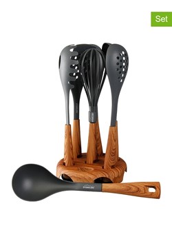 Stoneline 8-częściowy zestaw w kolorze czarno-jasnobrązowym ze sklepu Limango Polska w kategorii Akcesoria kuchenne - zdjęcie 189302051