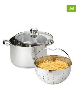 Stoneline 3-częściowy zestaw "Beyond®" w kolorze srebrnym - Ø 24 cm ze sklepu Limango Polska w kategorii Akcesoria kuchenne - zdjęcie 189302090