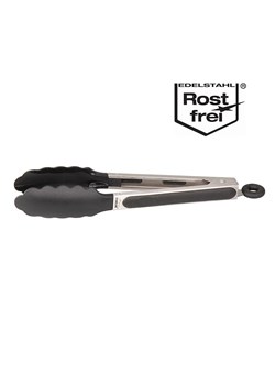 Stoneline Szczypce kuchenne w kolorze srebrno-czarnym - dł. 28 cm ze sklepu Limango Polska w kategorii Akcesoria kuchenne - zdjęcie 189302144