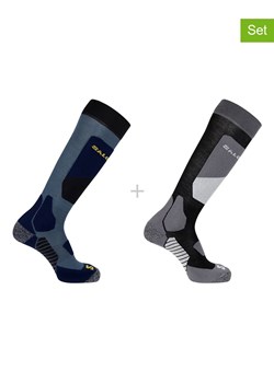 SALOMON Skarpety narciarskie (2 pary) "Access" w kolorze czarno-niebieskim ze sklepu Limango Polska w kategorii Skarpetki męskie - zdjęcie 189302700
