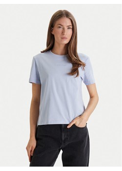 Calvin Klein T-Shirt LV044C905G Niebieski Regular Fit ze sklepu MODIVO w kategorii Bluzki damskie - zdjęcie 189303060