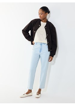 Mohito - Jeansy mom slim - niebieski ze sklepu Mohito w kategorii Jeansy damskie - zdjęcie 189303491