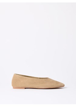 Mohito - Skórzane beżowe baleriny - beżowy ze sklepu Mohito w kategorii Balerinki - zdjęcie 189303650