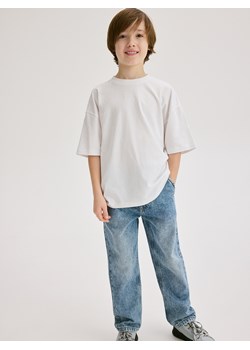 Reserved - Gładki t-shirt basic - biały ze sklepu Reserved w kategorii T-shirty chłopięce - zdjęcie 189304132