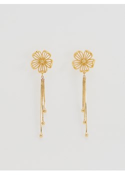Reserved - Wiszące kolczyki w kształcie kwiatów - złoty ze sklepu Reserved w kategorii Kolczyki - zdjęcie 189304143