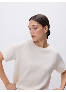 Reserved - T-shirt z modalem - beżowy ze sklepu Reserved w kategorii Bluzki damskie - zdjęcie 189304322
