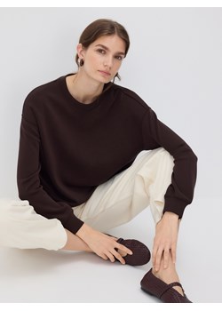 Reserved - Bluza z modalem - ciemnobrązowy ze sklepu Reserved w kategorii Bluzy damskie - zdjęcie 189304421