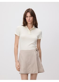 Reserved - Spódnico-szorty z lnem - beżowy ze sklepu Reserved w kategorii Spódnice - zdjęcie 189304440