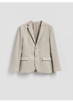 Reserved - Marynarka slim fit - beżowy ze sklepu Reserved w kategorii Marynarki męskie - zdjęcie 189304660