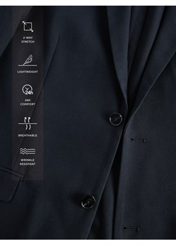 Reserved - Marynarka regular fit - granatowy ze sklepu Reserved w kategorii Marynarki męskie - zdjęcie 189304683