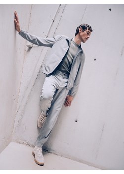 Reserved - Sportowa marynarka - jasnoszary ze sklepu Reserved w kategorii Marynarki męskie - zdjęcie 189304684