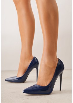 Granatowe Szpilki Arelde ze sklepu born2be.pl w kategorii Czółenka - zdjęcie 189304933